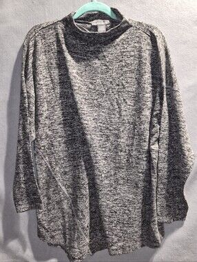 Kate & Mallory Marled Knit Asymmetrical Tunic Sweater Size 1x